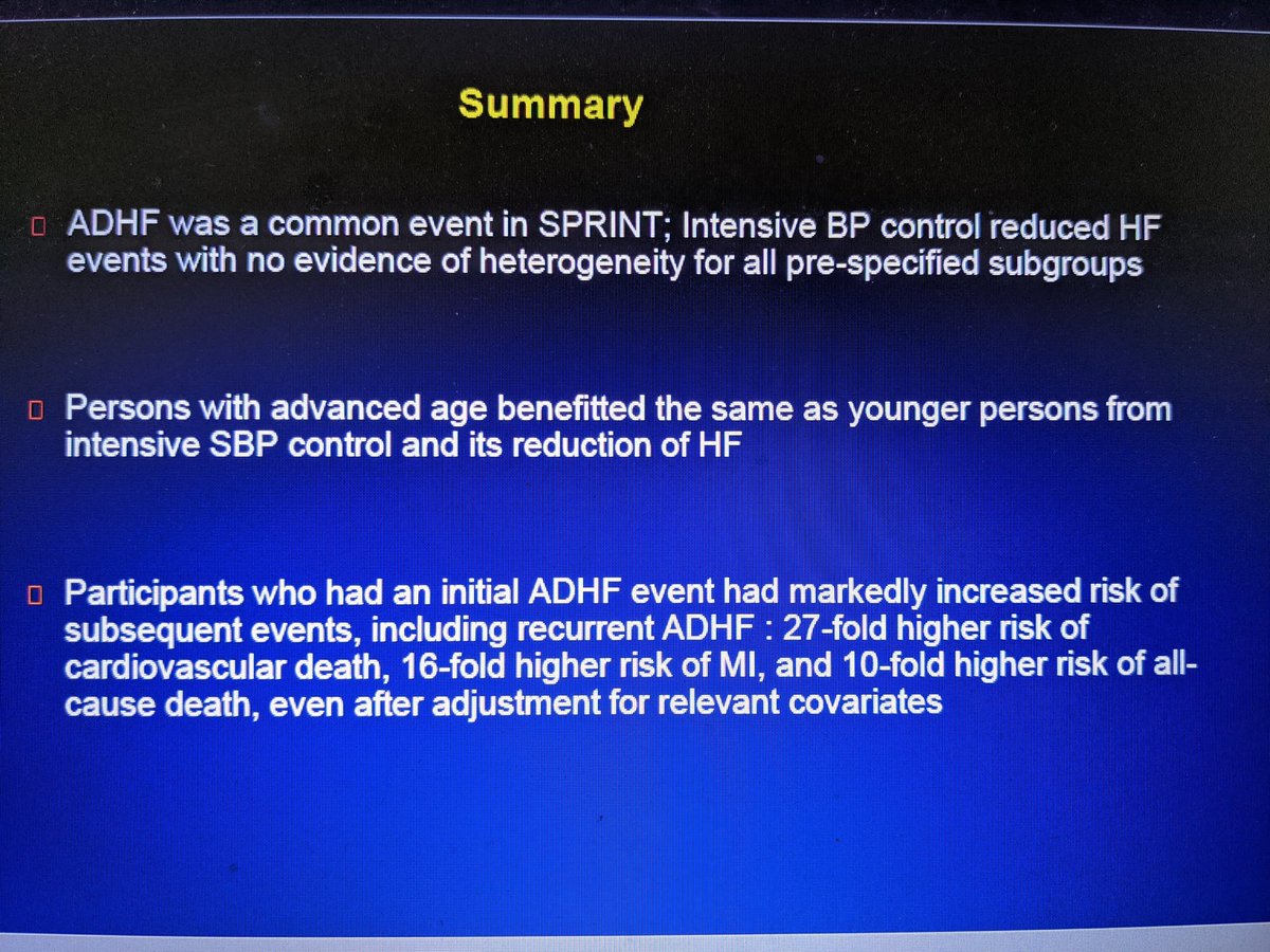 Intensive BP control reduced HF events in  #SPRINT with no evidence of heterogeneity for pre-specified subgroups. #Hypertension20  @AHAMeetings  @AHA_Research  @AHAScience  @ISHBP  @HyperAHA  @AnastasiaSMihai  @DrAnikaLHines  @hvanspall  @noora_alhajriMD @JeffHsuMD  @yaqoub_lina