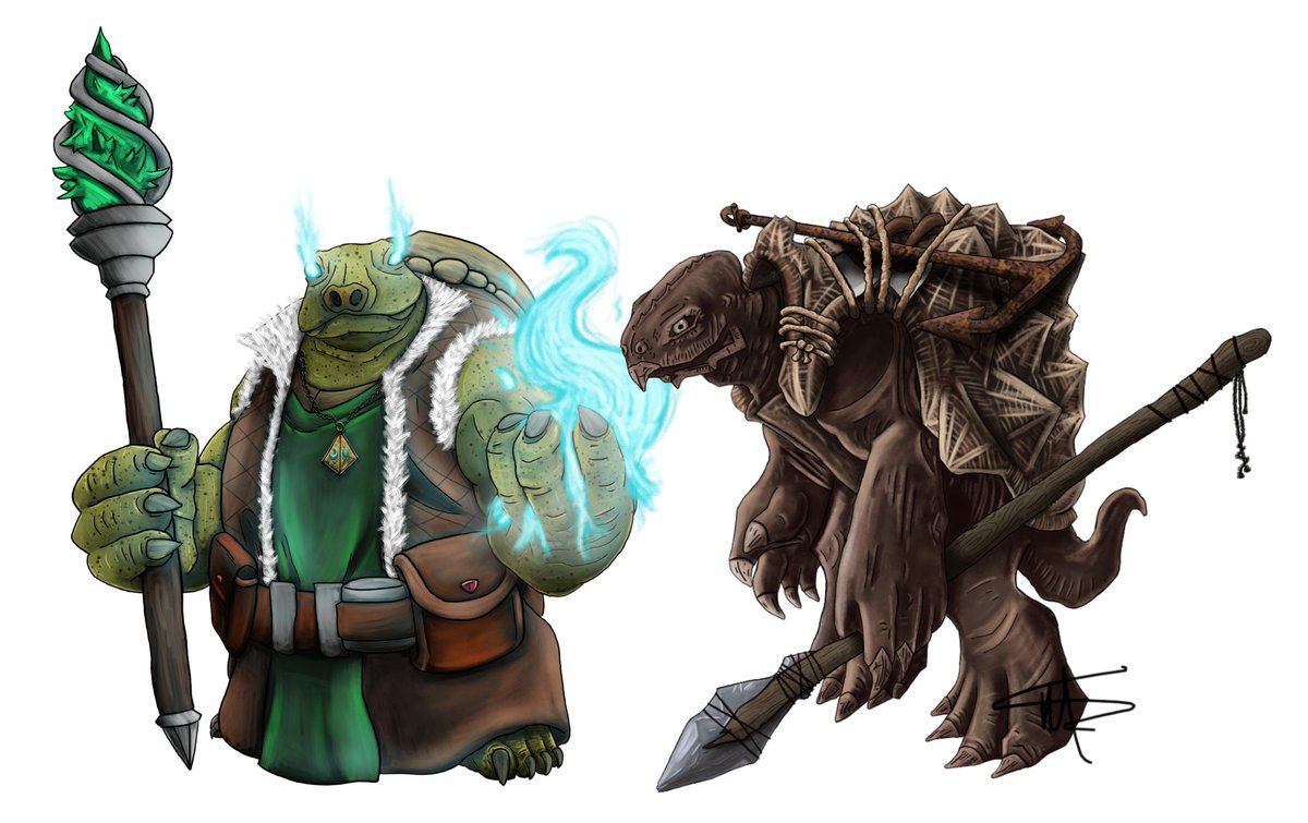 _exegete_'s tweet photo. Tortles, anyone? Softshell and amphibious versions will be featured in the #TidesOfChaos campaign! Art by the amazing @Echophox!
#dnd #homebrew #worldbuilding #tortles #DMsGuilds #amwritingfantasy #fantasy #amwriting #dnd5e #rpg #ttrpg @dms_guild #playeroptions #playerchoices https://t.co/XtJ6iEPT9B