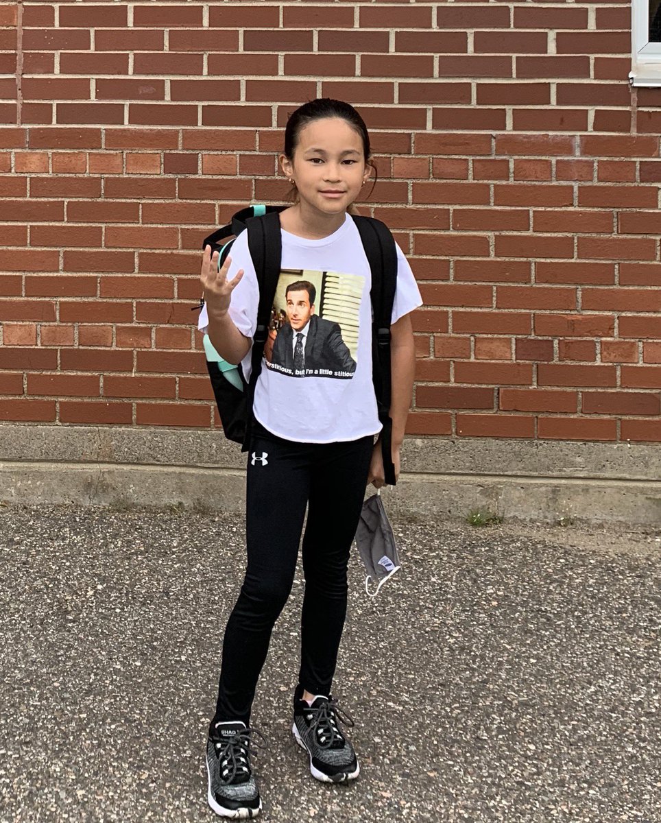 Grade 4!...with Michael Scott @SteveCarell and all... ♥️