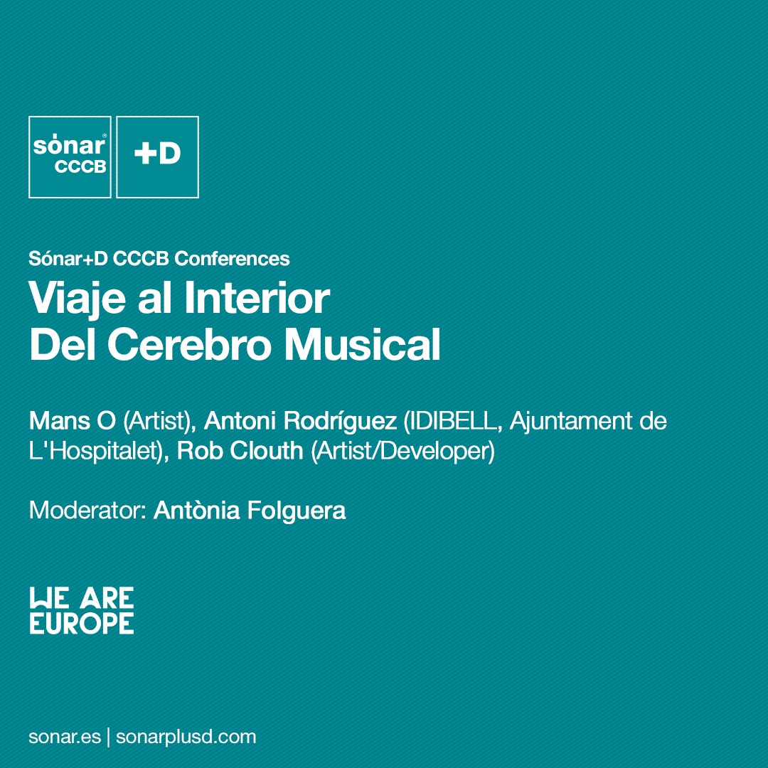 idibell_cat's tweet photo. 👂Avui s'ha anunciat la programació del @sonarplusd
2020. L'@idibell_cat hi participarà, per primer cop, amb una xerrada del Dr. Rodríguez Fornells, dissabte 19/09 15:10h: https://t.co/nWsg67KqLe
Gràcies a @LHAjuntament i @torrebarrinaLH per acostar-nos a l’escenari Sonar+D! https://t.co/sBA5zM3Vkg