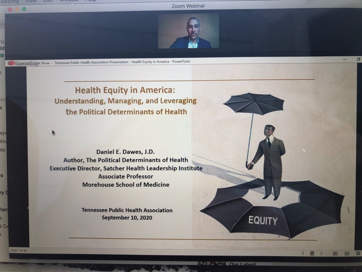 tnpublichealth's tweet photo. Daniel Dawes, JD is live now at the #TPHA2020 conference. Excited to engage in discussion on Health Equity with him this morning! https://t.co/CNMaAGY7dR