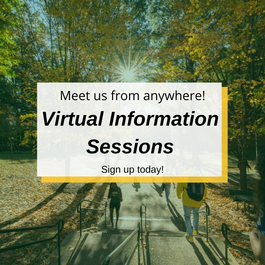 The Office of Admissions continues to offer Virtual Information Sessions for prospective students. Whether you're a potential freshman or transfer student, we've got options for you to chose from. Please visit our website to learn more: ow.ly/6UEF50Bnc1V
