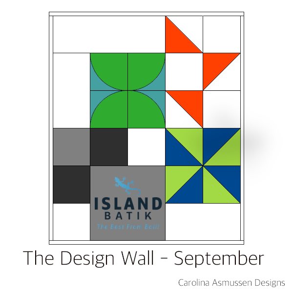 And today is Block release day! 🎉 The Design Wall Block of the Month featuring all the 14 gorgeous <a href="/IslandBatik/">Island Batik</a> SOLIDS is on-line and September’s block and fabric requirements available to download for ✨FREE✨! Check the link below and come sew with me! 
carolinasmussen.com/thedesignwall