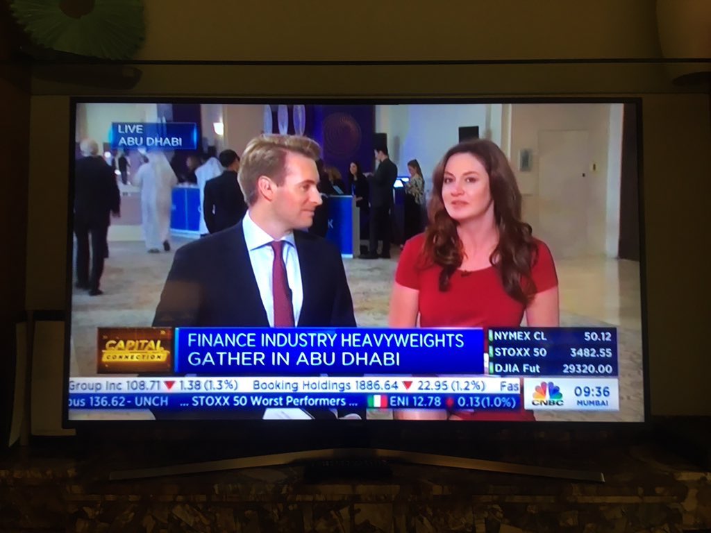 CurtisSChin's tweet photo. #thosewerethedays 🎂🙌 — Six months back, @_HadleyGamble (&amp; Dan Murphy) welcomed me on-air with #HappyBirthday wishes as we gathered in #AbuDhabi 🇦🇪 for the @MilkenInstitute #MEASummit. Am returning the (virtual) #bday greetings! #happybirthdayHadley 🍰

https://t.co/IGeiLZVvbM https://t.co/OfMHrLLDzP