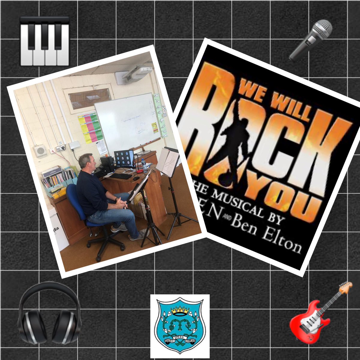 ManorHseRaheny's tweet photo. Rehearsals for the annual #ManorHouseTY musical started off differently today with Mr Clinch introducing #WeWillRockYou & the fab songs of Queen online to the students, using @MicrosoftTeams, so everyone can sing safely π€π΅πΆ #ManorHouseMusical #RadioGaga #TheShowMustGoOn https://t.co/7gjyn5ycJR