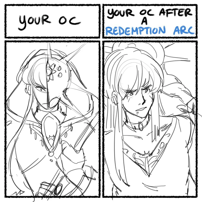 NO ART, ONLY SKETCH
#OcArcMeme 