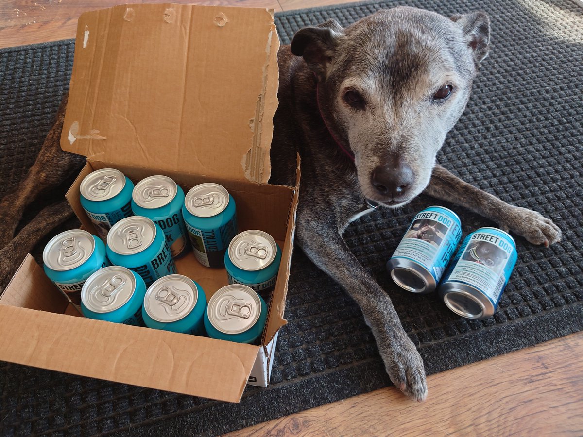 All Dogs Matter (@alldogsmatter) on Twitter photo What a lovely delivery! <a href="/AbiTheStaffie/">Abi the Staffie</a> is chuffed to see her rescue dog pals featuring on these special <a href="/BrewDog/">BrewDog</a> #streetdog cans. Thanks so much guys and to <a href="/rickygervais/">Ricky Gervais</a> and <a href="/PeterEgan6/">Peter Egan</a> for the inspiration <a href="/dotslondon/">Dogs On The Streets</a>✨🐾♥️ What a lovely delivery! <a href="/AbiTheStaffie/">Abi the Staffie</a> is chuffed to see her rescue dog pals featuring on these special <a href="/BrewDog/">BrewDog</a> #streetdog cans. Thanks so much guys and to <a href="/rickygervais/">Ricky Gervais</a> and <a href="/PeterEgan6/">Peter Egan</a> for the inspiration <a href="/dotslondon/">Dogs On The Streets</a>✨🐾♥️