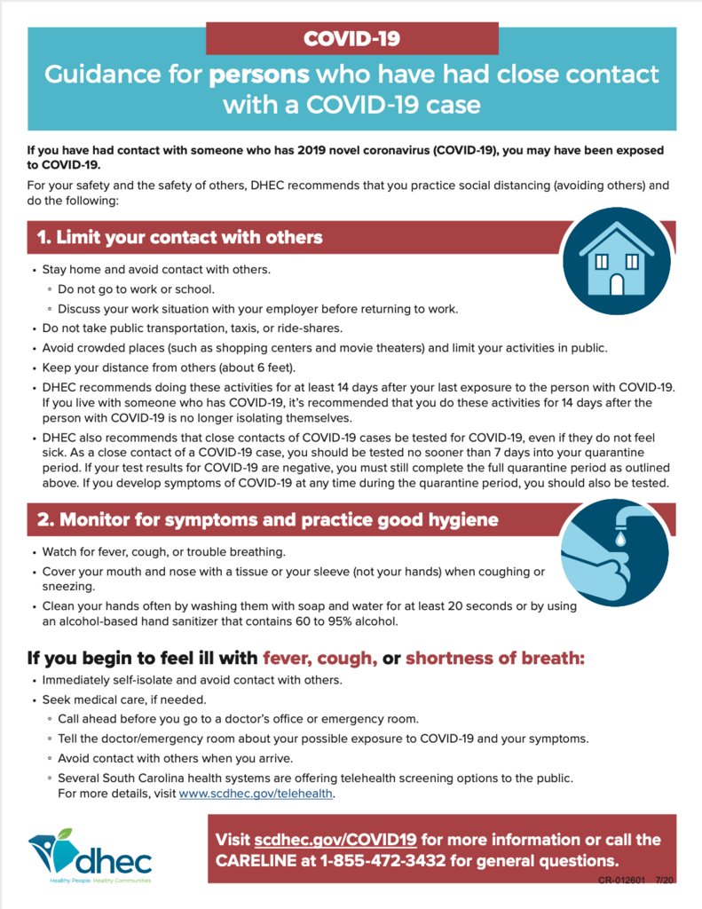 AbbevilleCo's tweet image. Updated information on COVID-19 data for ACSD can be accessed by clicking on the attached link. You can also get guidance for persons who have had close contact with a COVID-19 case by reading the attached DHEC document.

ACSD COVID Data - 5il.co/kvco