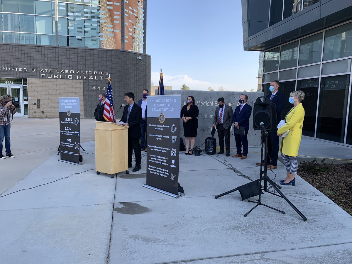 Utah eliminates sexual assault kit backlog. 

11,193 sexual assault kits tested. 

5,025 DNA profiles entered into national database. 

1,979 suspected identified through search of the DNA database. 

The turnaround time to process a kit is now 90 days instead of years. #utpol