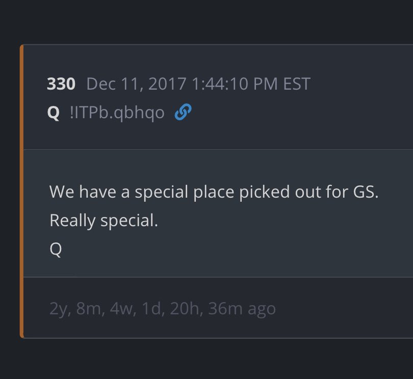 2/ another POTUS tweet from this morning takes me to post 55! “Look to Twitter:Exactly this: “My fellow Americans, the Storm is upon us.......”God bless.”Also takes me to posts 958 & 330