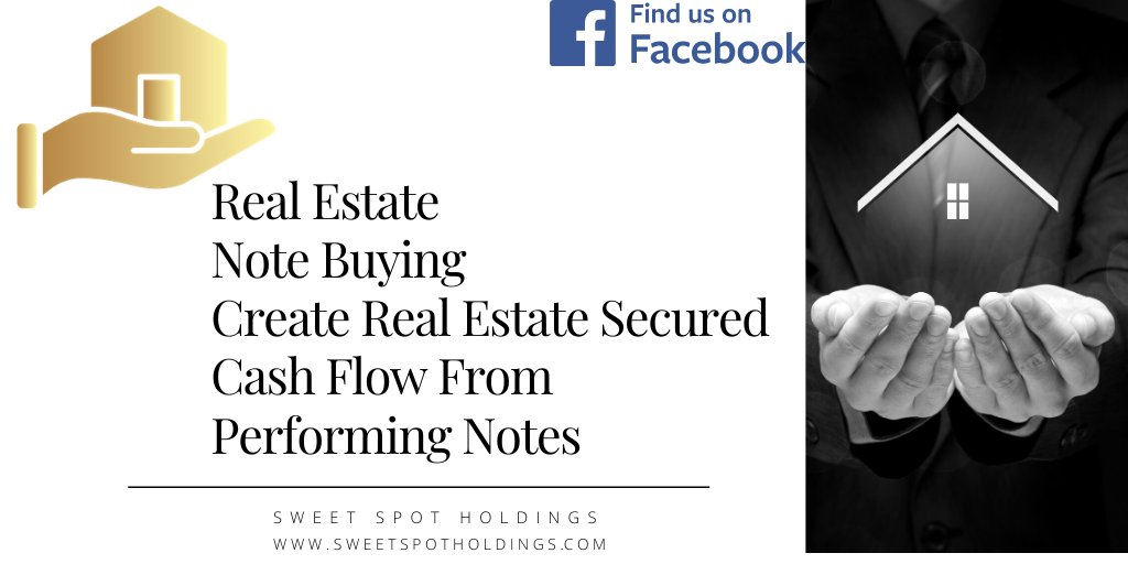 SweetSpotHold's tweet photo. Create Real Estate Secured Cash Flow From Performing Notes https://t.co/bcQokIIZMU #noteinvesting #mortgagenotes #realestateindustry #realestateinvestment https://t.co/wV3xxeSUmg