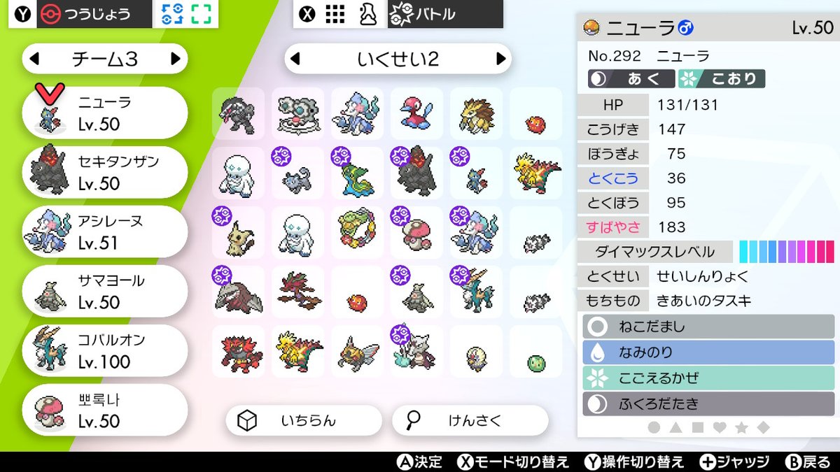 妖精aiant これがおもち君に捧ぐダブル用パーティーだ まだまだ要改良 ポケモン剣盾 Nintendoswitch