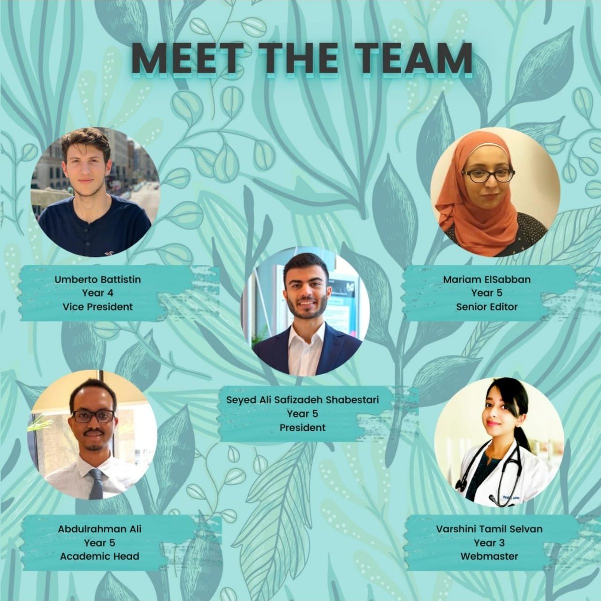 MBRURadioClub's tweet photo. Get to know the students that have worked behind the scenes to make MBRU’s Radiology Club possible
#MBRU #FOAM #Medtwitter #MBRURadiologyClub

@SeyedShabestari @Umberto_BT @abdii_963 @MariamElSaban @VarshiniTamil https://t.co/4cbCpsgjW9