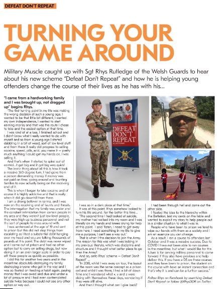 Defeat Don’t Repeat: Turning Your Game Around – The Story Of Sgt Rhys Rutledge - read the incredible story here - pathfinderinternational.co.uk/defeat-dont-re… @RhysDDR #defeatdontrepeat #rehabilitation #armedforces #Military #motivational @SeanAMolino @WelshGuards @WelshGuardsWGR @welshguardsrst