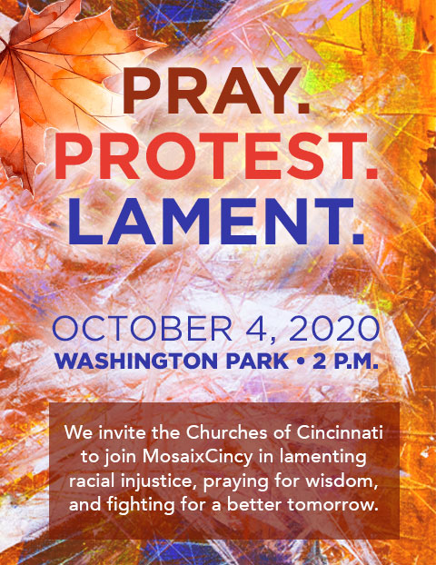 GoodFit_Network's tweet image. Come Prayer, Protest, &amp;amp; Lament with so many who are grieving considerable losses in our city and nation. We will fellowship together and worship with a band of our city musicians and psalmist. See you October 4th @ 2 pm @ Washington Park #MosaixCincyNetwork #PrayProtestLament