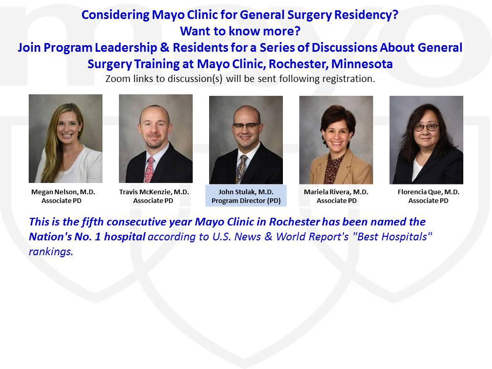 Mayo Clinic General Surgery Residency tweet media