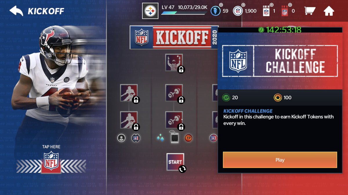 uzsmalls's tweet photo. @EAMaddenMobile Hey, happy new year to y’all.... want you to know my Kickoff program starting stalling on that first event, the return yards one. Reinstalled, but replaying the event doesn’t unlock the chain. Are y’all aware? Hoping there’s a fix soon- thanks. https://t.co/ohUVEoLnxI