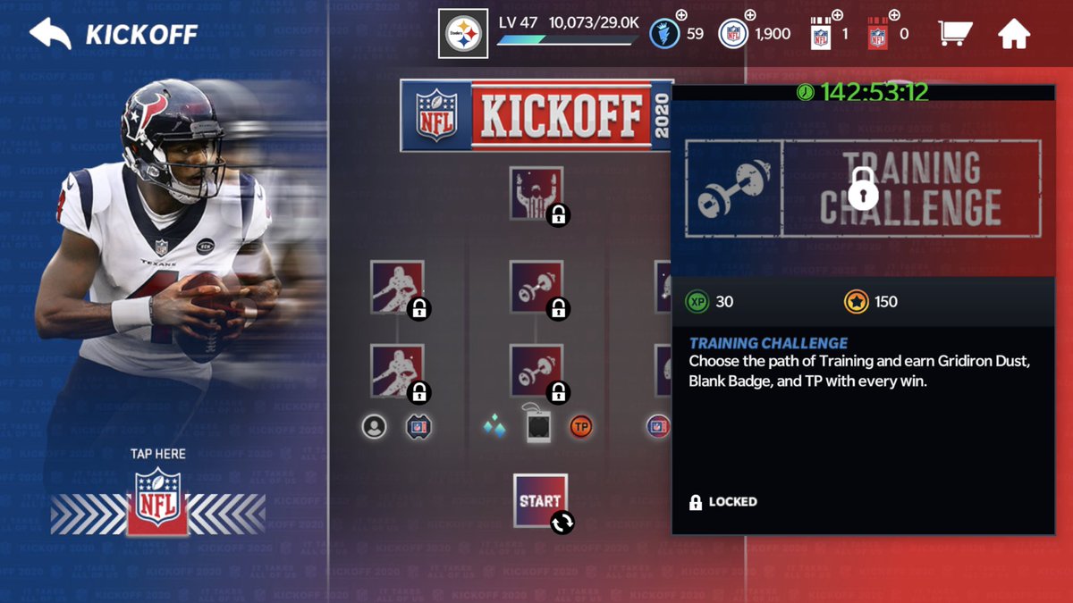 uzsmalls's tweet photo. @EAMaddenMobile Hey, happy new year to y’all.... want you to know my Kickoff program starting stalling on that first event, the return yards one. Reinstalled, but replaying the event doesn’t unlock the chain. Are y’all aware? Hoping there’s a fix soon- thanks. https://t.co/ohUVEoLnxI