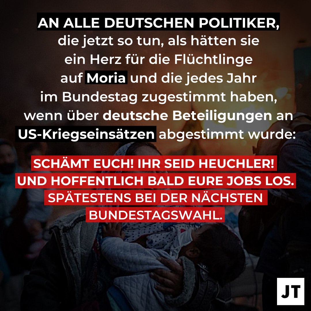 Neue US-Studie zeigt: 

Die US-geführten Kriege sind seit 9/11 für 37 bis 59 Mio. Flüchtlinge verantwortlich. 

An alle deutschen Politiker, die jetzt so tun, als hätten sie ein Herz für die Flüchtlinge auf #Moria und die im Bundestag für die Kriege gestimmt haben: Schämt Euch!