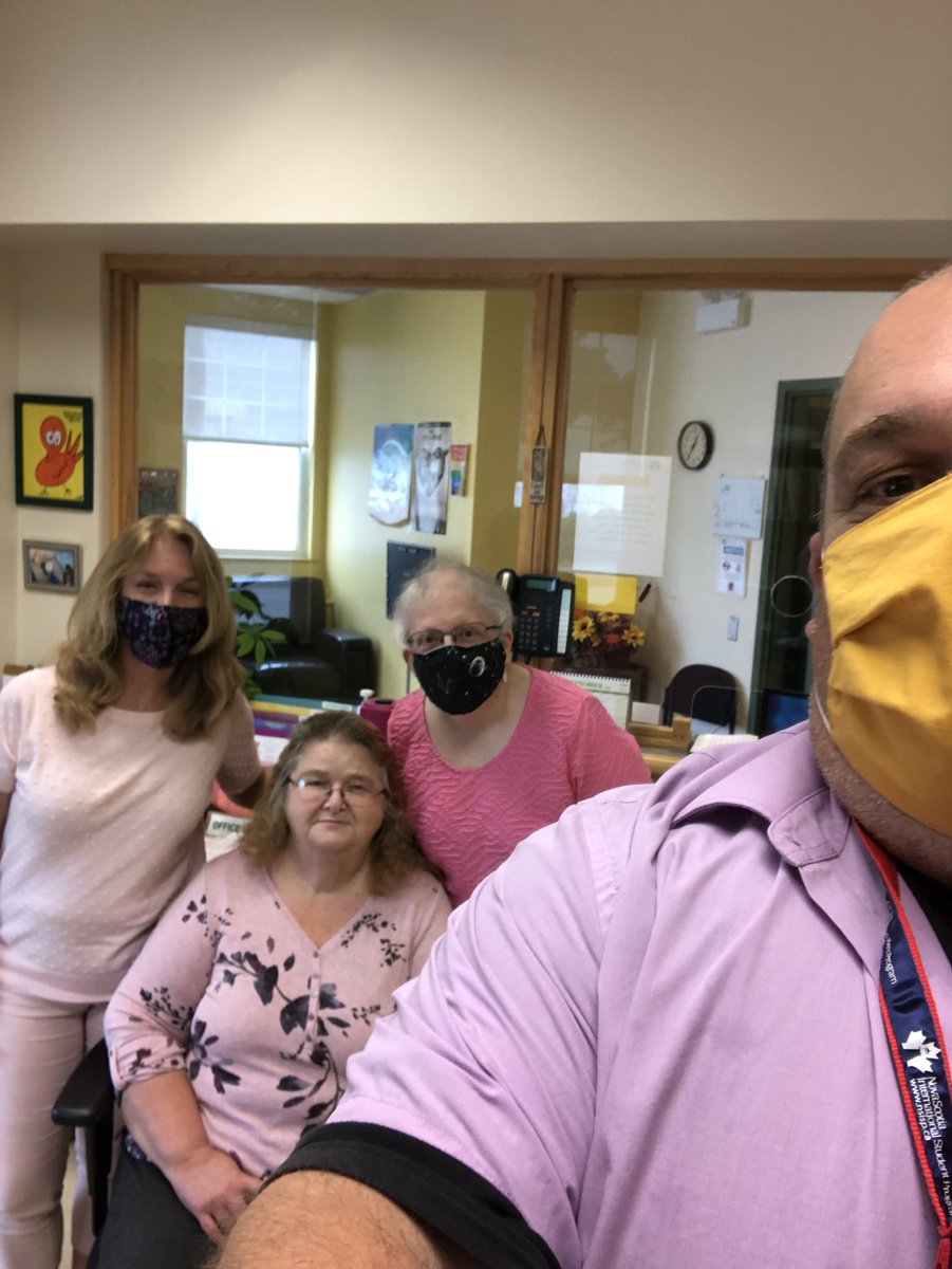 TNsisp's tweet photo. Pink shirt day to stand up against bullying. Our central office NSISP team is rocking the pink in support to end bullying. #tcrce #nsisp #watchuslearn #WeGotThis https://t.co/ZdbAA1sOXU