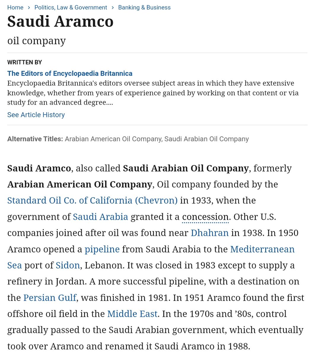 US troops are still all over the place. They are in Iraq, in Afghanistan. All over Africa. And why is Saudi Arabia BFFL with the USA? Well, considering the car was invented, then mass produced by the 1930s. Saudi Arabia became a thing in the 1930s and this.12/13