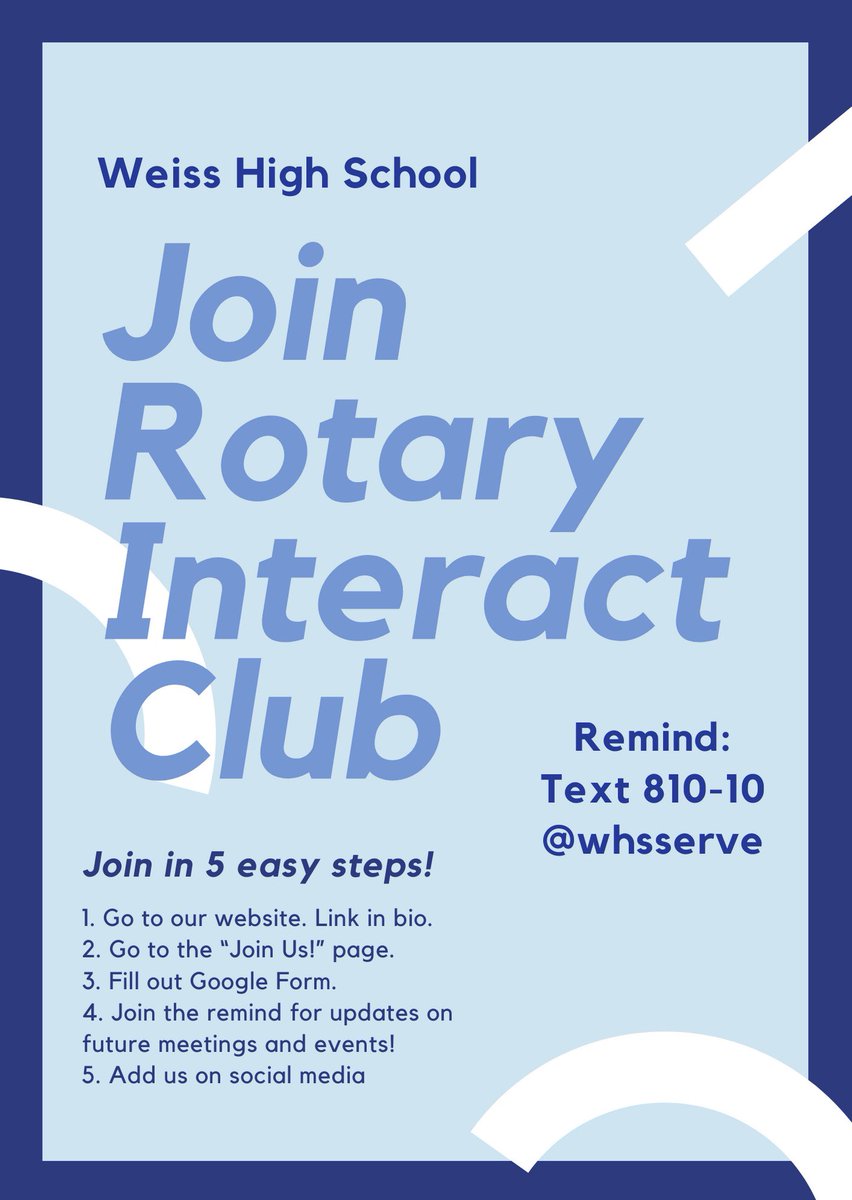WHS Rotary Interact tweet media