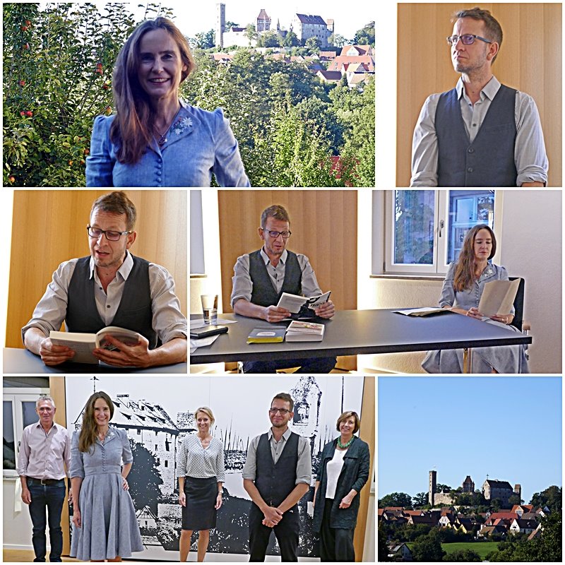 TanjaKinkel's tweet photo. Gestern hatte ich das Vergnügen, wieder einmal #Abenberg zu besuchen, alte Freunde wiederzusehen, und dort meinen Turmschreiber-Nachfolger und @PEN_Deutschland -Kollegen Leo Seidl bei seiner Debüt-Lesung zu begleiten. https://t.co/Ld2nXZL5LZ