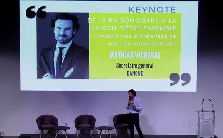 Passer de la raison d'avoir (utilité mercantile) à la raison d'être (utilité sociale) : une nécessité pour les entreprises! Allons plus loin dit Mathias Vicherat : avec la raison d'être ensemble on active le pouvoir des coalitions d'entreprise pour accélérer le changement
