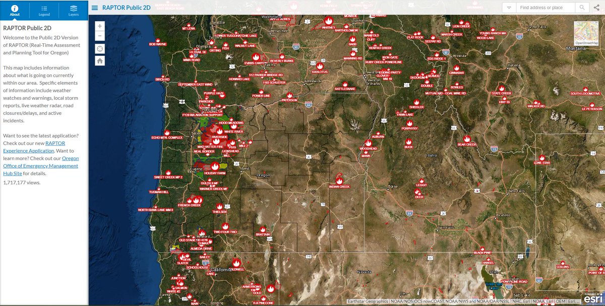 OregonOEM's tweet photo. With thousands displaced and impacted by wildfires, we are continuing to update our #wildfire dashboard to help you stay up-to-date with current info. Here is the latest snapshot as of 8:30 a.m, 9/10. Please note this information is changing rapidly:
https://t.co/SlEo7D91st https://t.co/WPGCaIiSrC