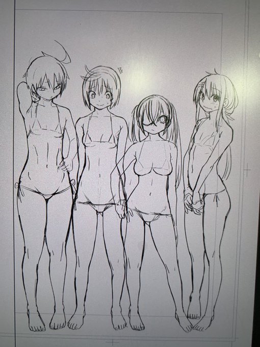 実はと言うほどでもないけれど、シッキーは足が短い。

体型の書き分け楽しいよな〜、こーゆーシーンもっと増やしたい 