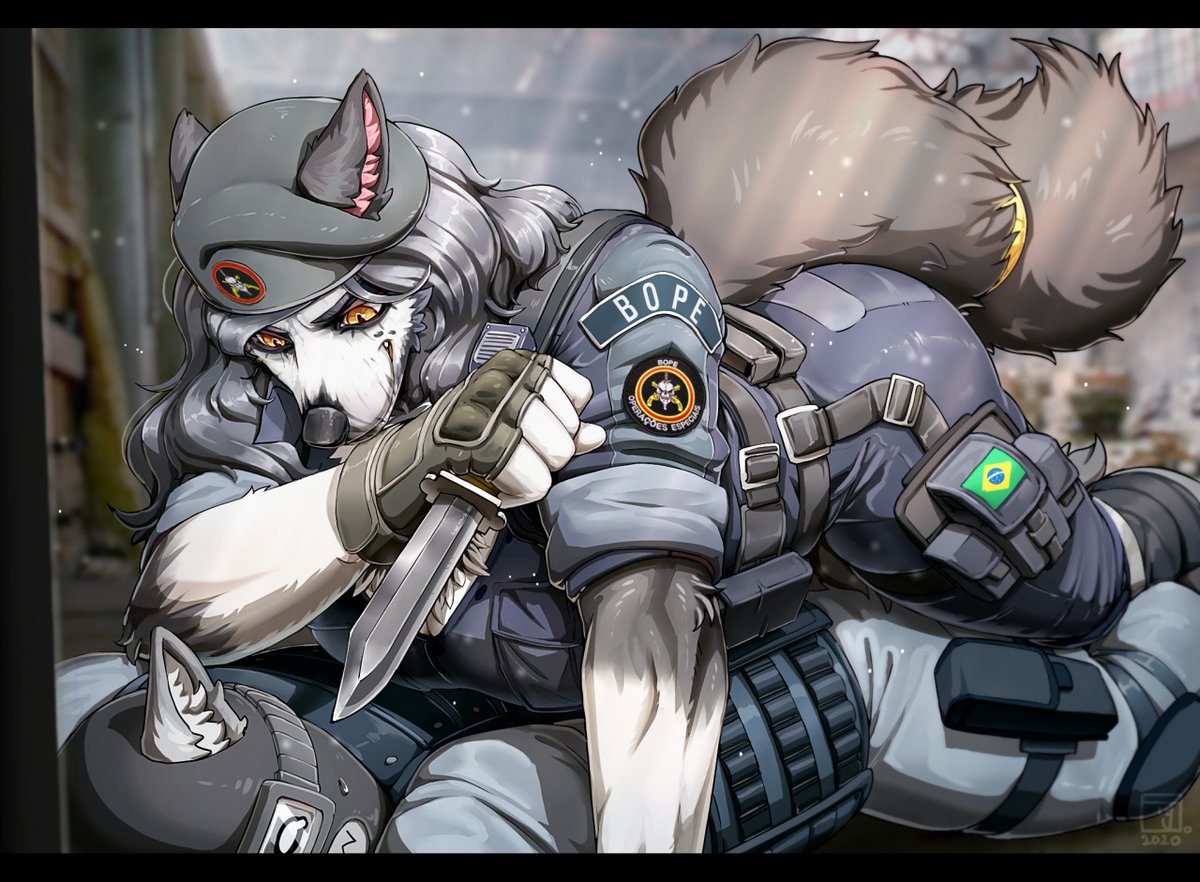 SiaWaifu's tweet photo. Time to get back to work and get those interrogations!! Art by @/ArtistJanjin192 #RainbowSixSiege #Caviera #ShadowLegacy #furry #furryart (Still one of my fav pieces!) https://t.co/cimD6pADoO
