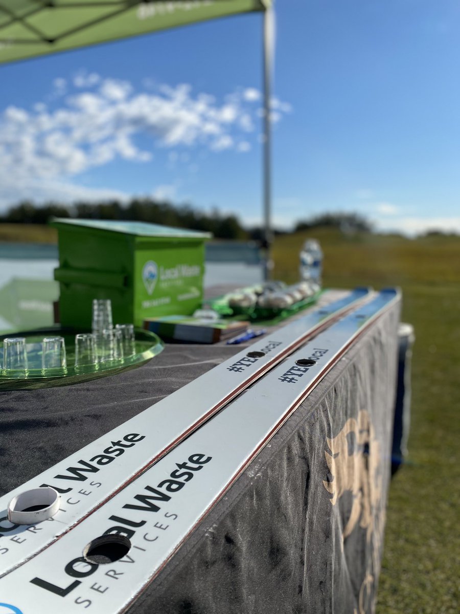 local_enviro's tweet photo. And we’re off! Come get your garbage juice! #ecagolf #yeglocal #yeg #edmonton https://t.co/Rhtz5jJP6S