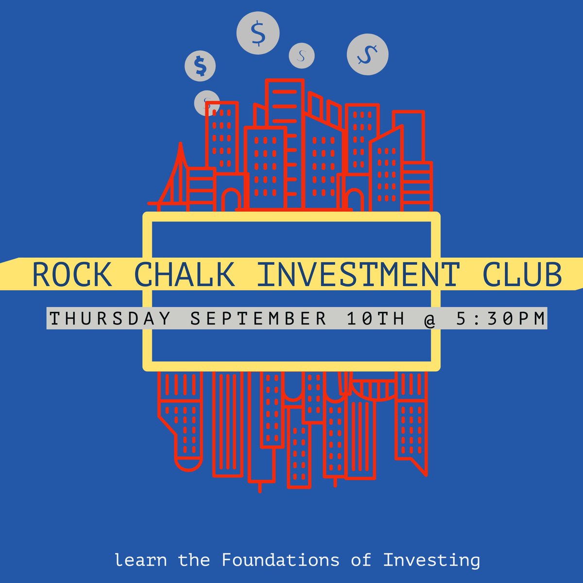 KansasRCIC's tweet photo. Reminder! The first meeting of the semester is tonight!! The Zoom link can be found in the group chat and also your email if your a member of Investment Club on rock-chalk central!🖥 https://t.co/dsvWH4hbSp