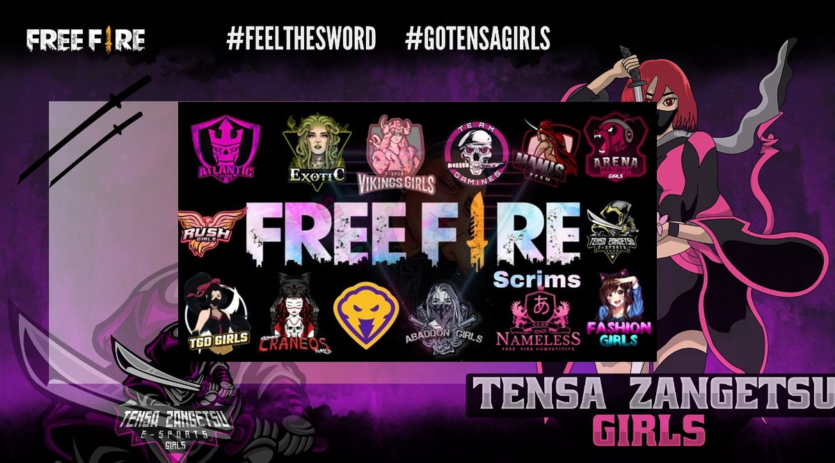 TensaZ_eSports's tweet photo. #FREEFIRE ¡SCRIMS!
Nuestras ninjas van a estar entrenando fuertemente para evolucionar y mejorar el nivel de juego para poderla romper en las competencias oficiales de @freefirelatam @lvpmex @lvpcol.
#Gotensa #FeelTheSword https://t.co/uK6SavT5MJ