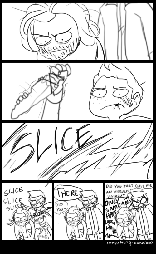 no matter how dark the content of the show itself, i've made it my mission to make the sunday funnies goddammit