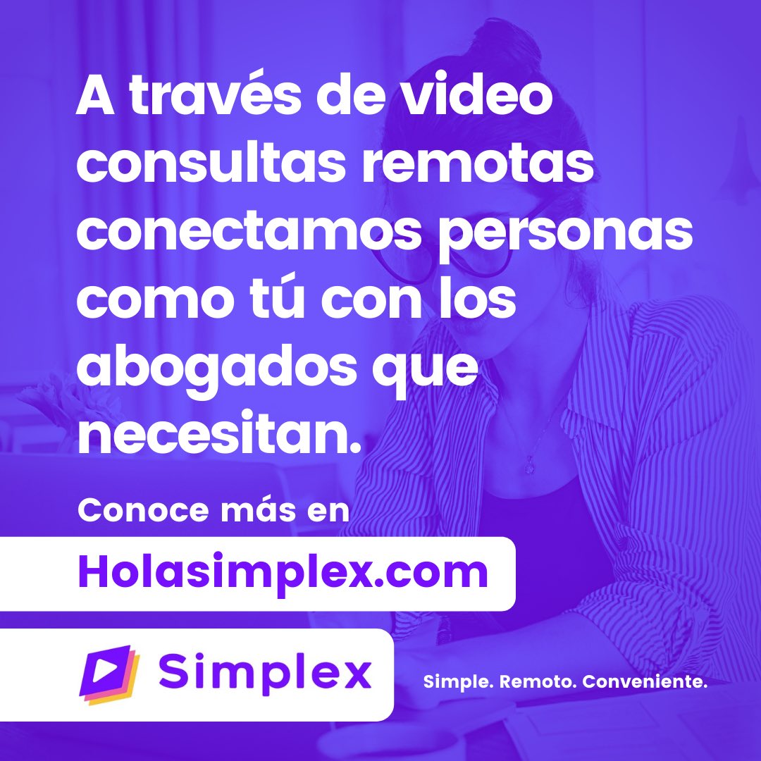 HolaSimplex's tweet image. Habla con un abogado. No lo busques, no vayas, no pierdas tiempo. Nosotros ya nos hicimos cargo de eso por ti.

Visítanos en holasimplex.com
(Y participa por un 50% de dcto 🤭)