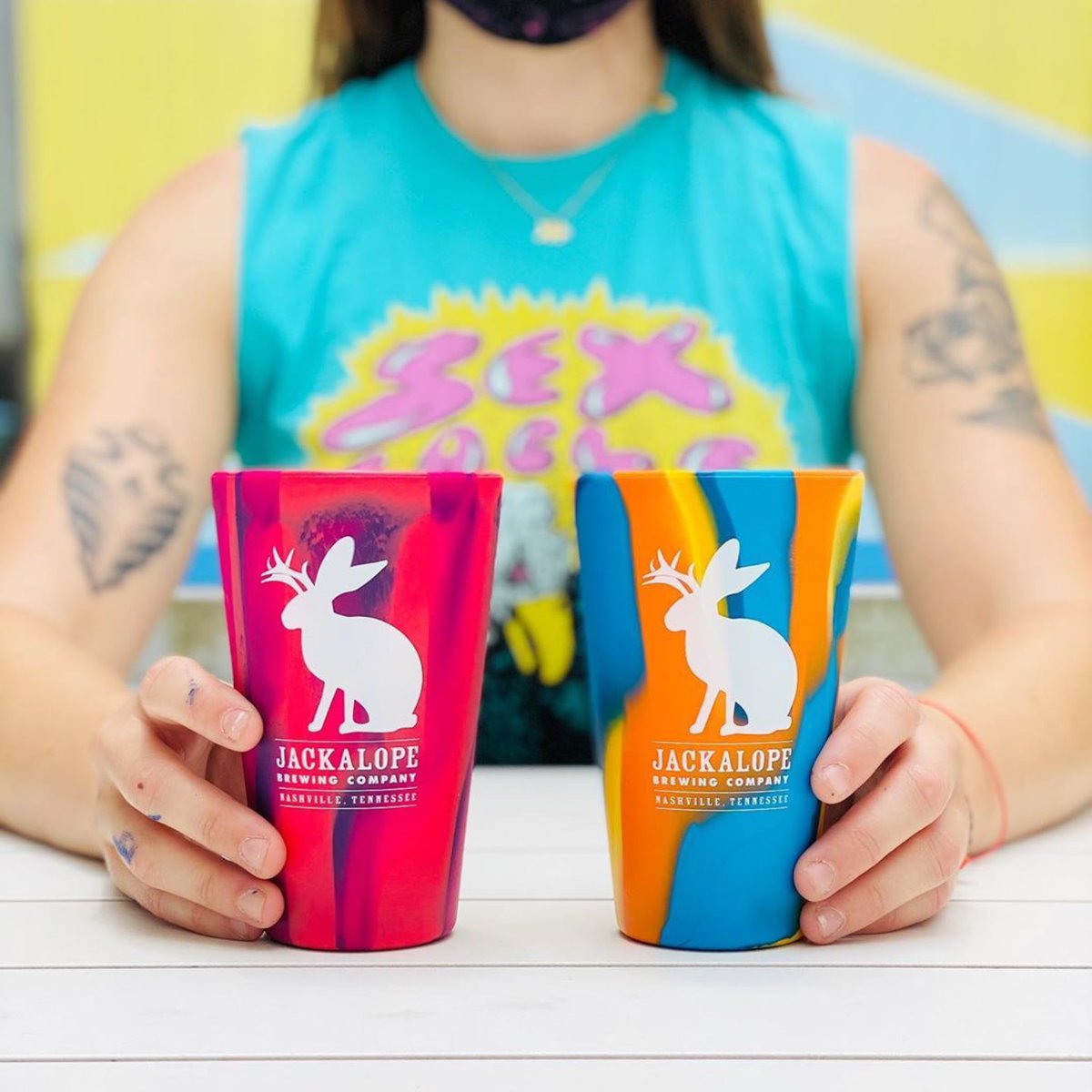 🚨Back in stock: Crushable, unbreakable Jackalope <a href="/Silipint/">Silipint</a> in 2 different color combos! Perfect for drinking safely beyond the taproom 🍻

Available at The Ranch and on the website at jackalopebrew.com/store