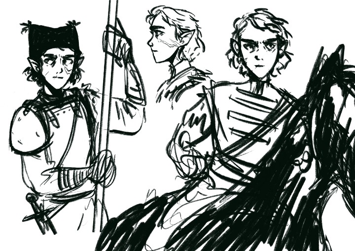 Been enjoying to draw for myself again now that uni's over! Also testing some tasty new brushes