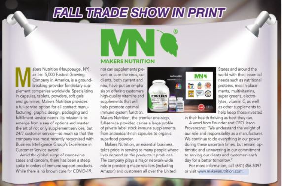 MakersNutrition's tweet photo. Have you checked out #YourSupplementSolution in @vitaminretailer's Fall Trade Show issue?
https://t.co/ElOgBjoXvu
#supplementmanufacturing #privatelabelsupplements #whitelabel #ImmuneSystem #vitaminmanufacturing #tradeshows #dietarysupplements #immunesupport #orderfulfillment https://t.co/1QG15K8d0s