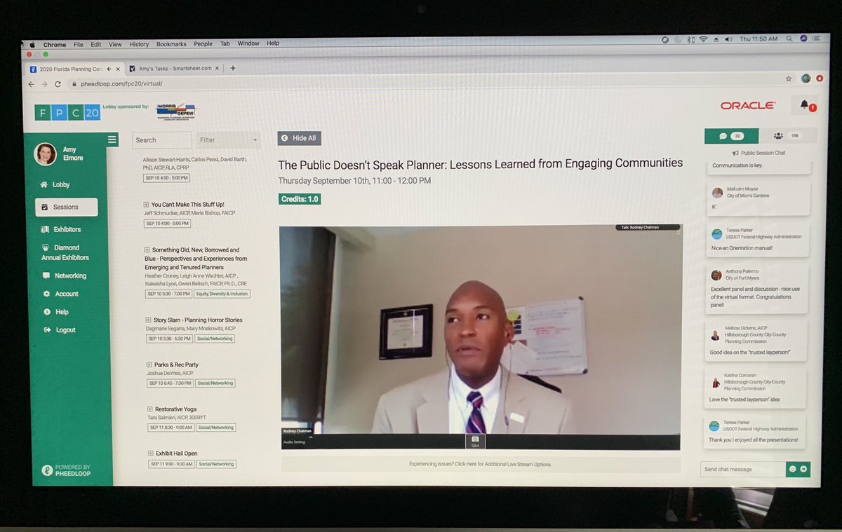 AmyElmore33's tweet photo. When talking with an angry stakeholder, “listen to what they’re actually saying through the anger. Then play that back to them.” Making people feel heard is essential to engaging people in the planning process. @APAFlorida #FPC20 #thepublicdoesntspeakplanner https://t.co/q7Oy25kmUL
