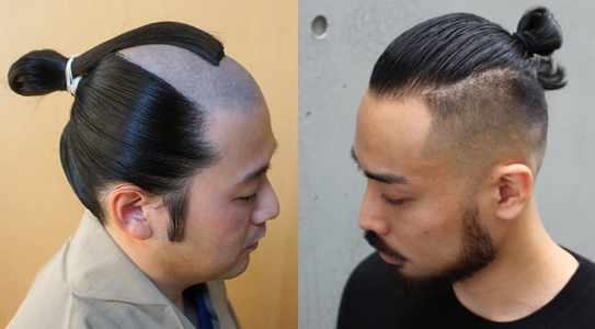 ヘアスタイル ツーブロックは江戸時代と髪の毛を剃る部位が逆になっただけで やってる事は何も変わっていないのでは という指摘 Togetter