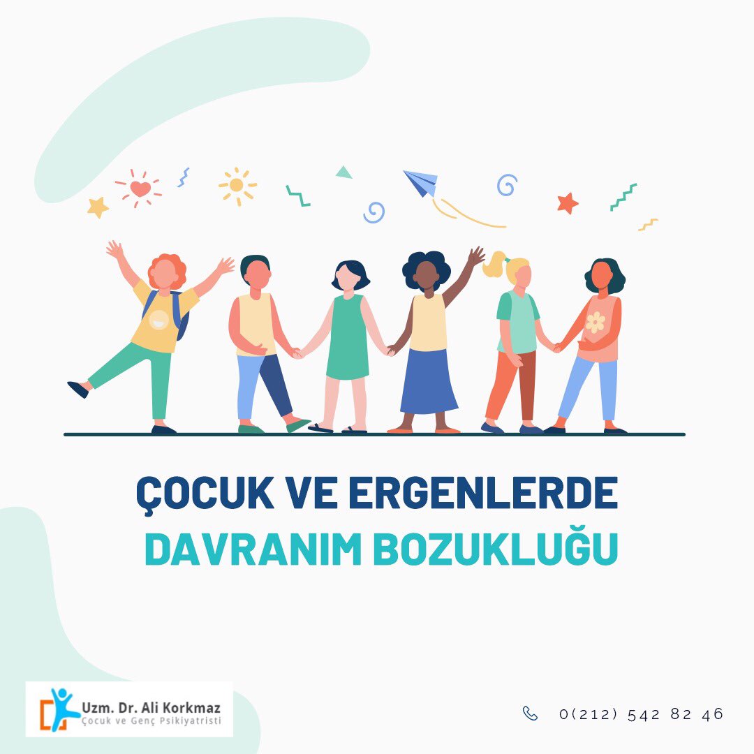 Psikiyatri's tweet photo. Davranım bozukluğu (DB) olan çocuk ve gençler başkalarının haklarına saygı duyma, empati yapma, toplumsal ve ahlaki kurallara uymada ciddi zorluk yaşarlar. DB Belirtileri 👇
#davranımbozukluğu #çocukpsikiyatrisi #alikorkmaz https://t.co/FbL3eD1f2b