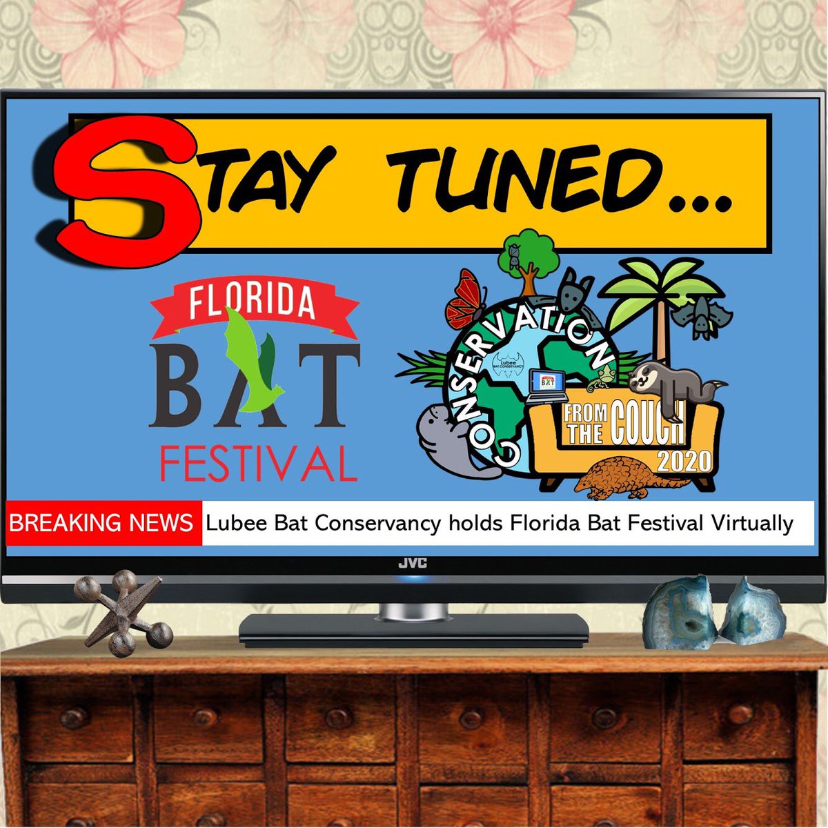 Bat Fest is NOT cancelled this year! We are not hosting the festival on Lubee grounds due to safety. Instead- an awesome virtual experience and community-based activities planned for the week of October 18th! Get ready! #BatFest #FloridaBatFest #ConservationFromTheCouch