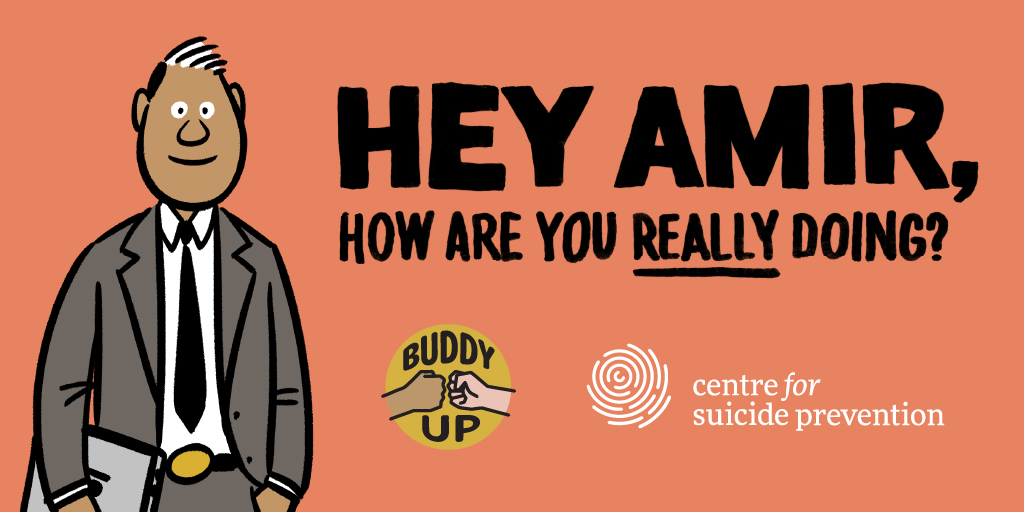 Pay attention to your friends. If you notice any change in their behaviour, they may not be doing well. #WSPD2020 #SuicidePrevention <a href="/cspyyc/">Centre for Suicide Prevention</a> 
suicideinfo.ca/resource/men-a…
