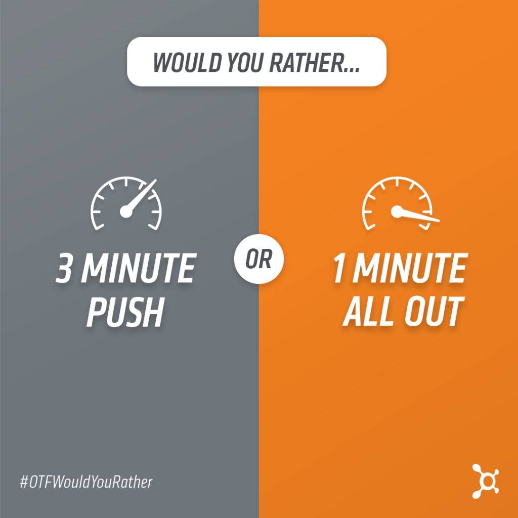 orangetheory's tweet photo. There are two types of people in the world: those who push through the uncomfortable, and those who prefer to just rip that band-aid right off. Let’s hear it — what’s your preference? #OTFWouldYouRather https://t.co/9fF07xacjV