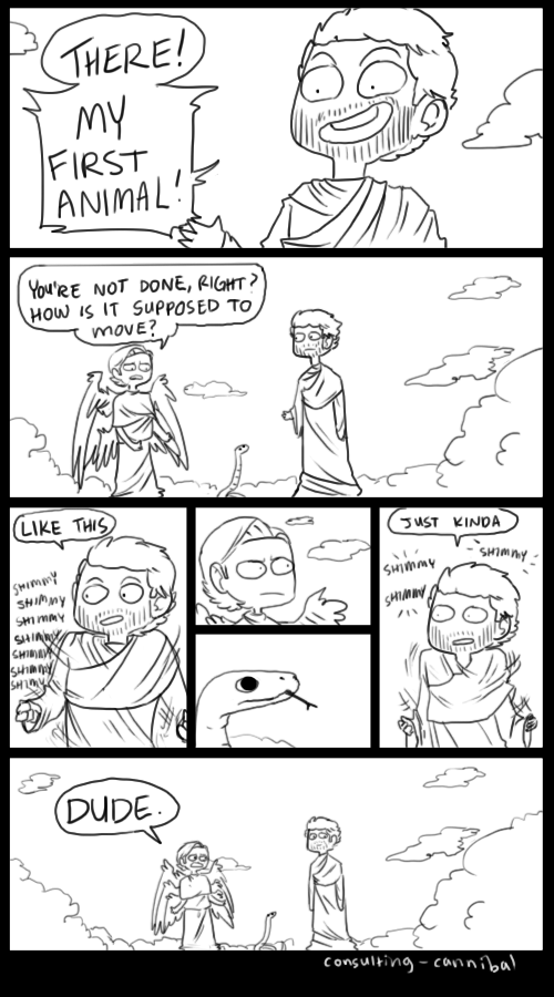 people come up to me at events (and sometimes in the wild!?) and reference these comics to methe fact that my dumb jokes have made any impact baffles me. getting to be a part of a community that values them has been.....incredible??