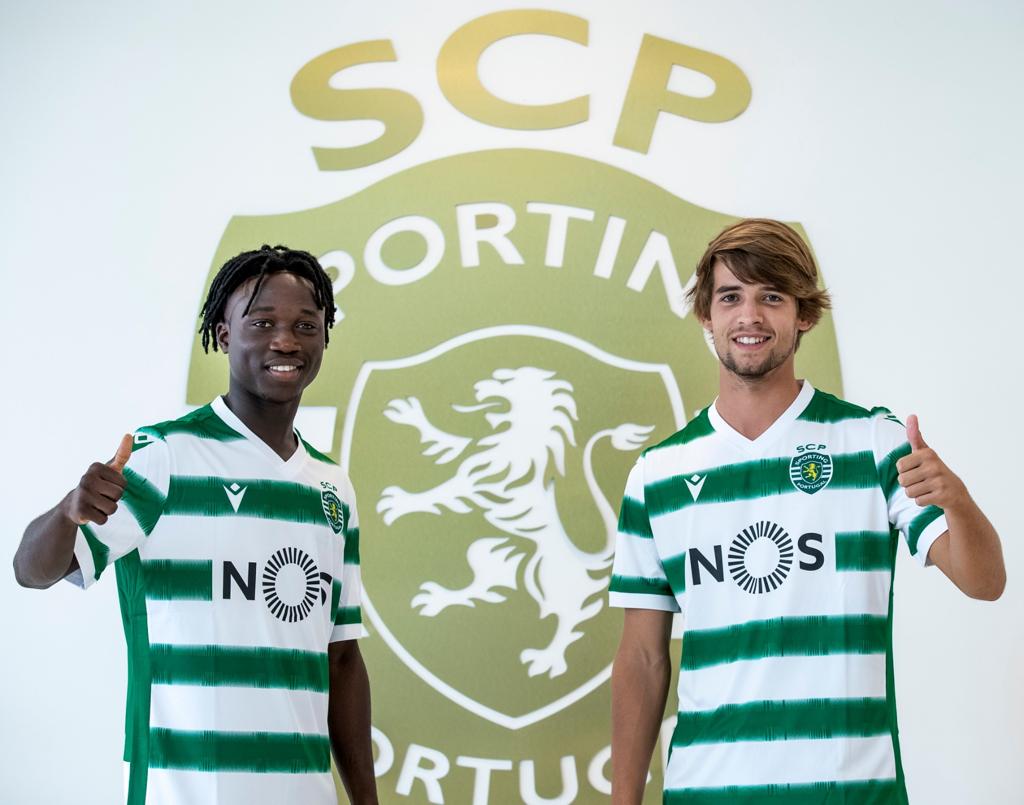 SportingCP's tweet photo. Talentos #MadeInSporting continuam de Leão ao peito! ✨🦁

Daniel Bragança e Joelson Fernandes renovam contrato ✍️ https://t.co/3TpqYLS8no