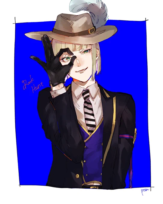 #ツイステファンアート 
狩人? 