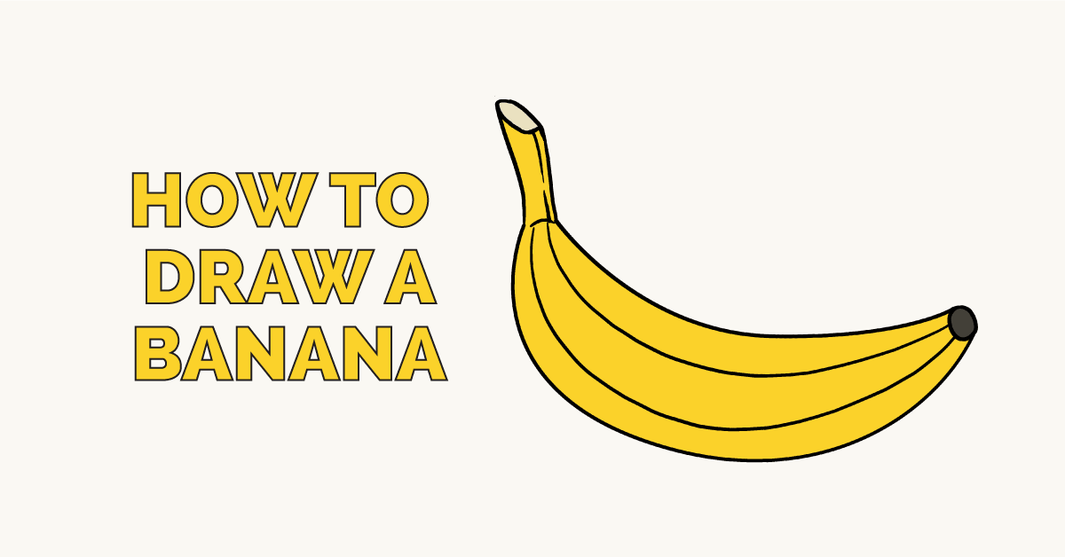 banana drawing step by step