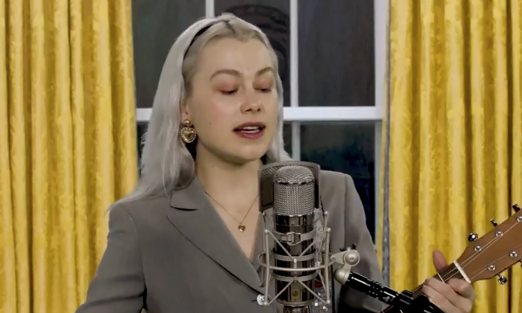 RollingStone's tweet photo. Phoebe Bridgers for President: Watch the singer-songwriter perform on NPR's 'Tiny Desk' https://t.co/lekdDlvK2r https://t.co/uGfp7yOFuo